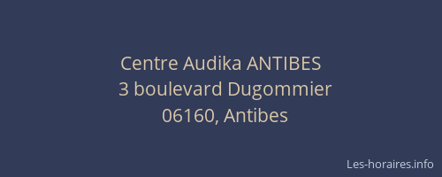 Centre Audika ANTIBES