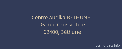Centre Audika BETHUNE