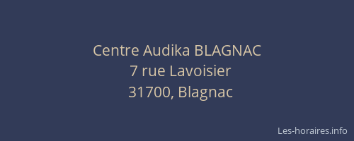 Centre Audika BLAGNAC