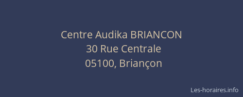 Centre Audika BRIANCON