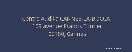Centre Audika CANNES-LA-BOCCA