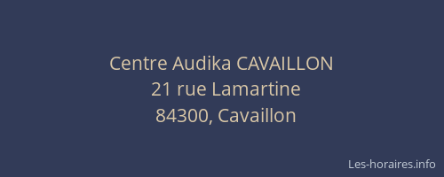 Centre Audika CAVAILLON