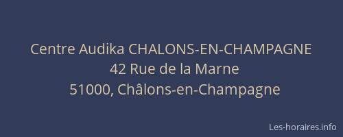 Centre Audika CHALONS-EN-CHAMPAGNE