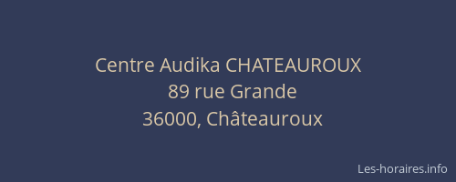 Centre Audika CHATEAUROUX
