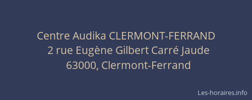 Centre Audika CLERMONT-FERRAND