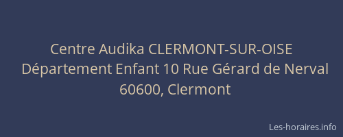 Centre Audika CLERMONT-SUR-OISE