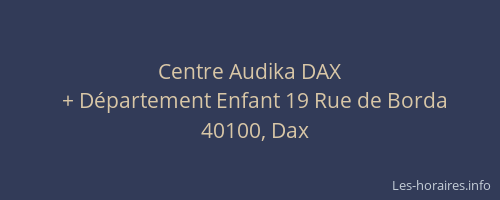Centre Audika DAX