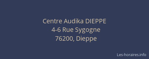 Centre Audika DIEPPE