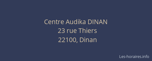 Centre Audika DINAN