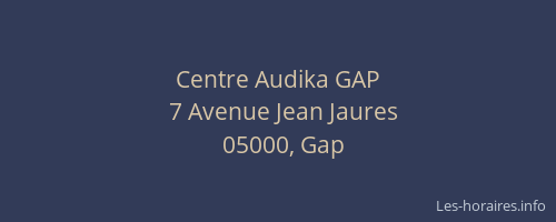 Centre Audika GAP