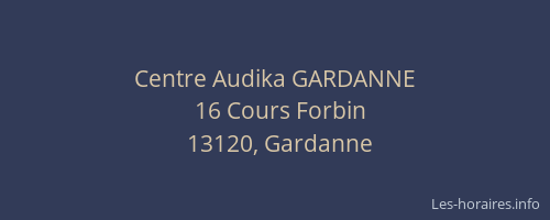 Centre Audika GARDANNE