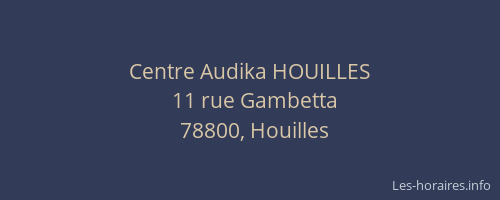 Centre Audika HOUILLES