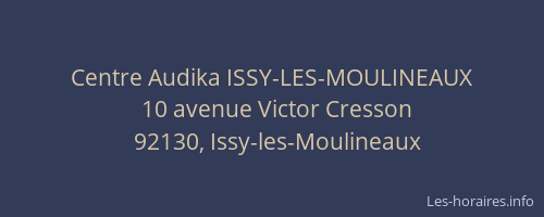 Centre Audika ISSY-LES-MOULINEAUX