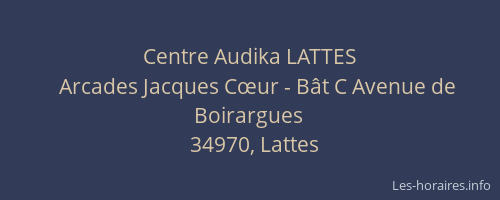 Centre Audika LATTES