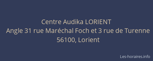 Centre Audika LORIENT
