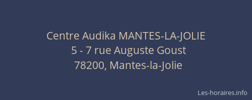 Centre Audika MANTES-LA-JOLIE