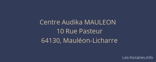 Centre Audika MAULEON