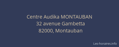 Centre Audika MONTAUBAN