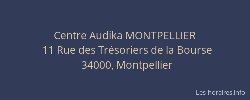 Centre Audika MONTPELLIER