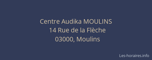Centre Audika MOULINS