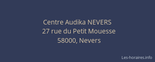 Centre Audika NEVERS