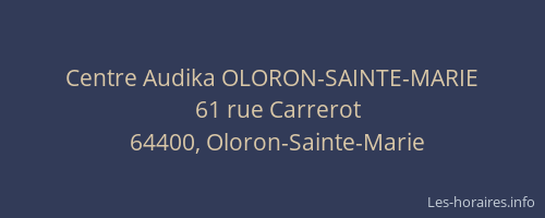 Centre Audika OLORON-SAINTE-MARIE