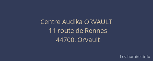 Centre Audika ORVAULT