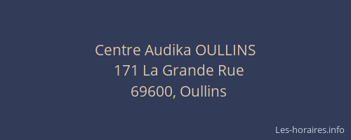 Centre Audika OULLINS
