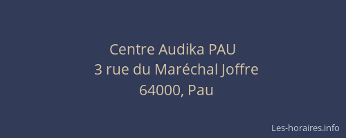 Centre Audika PAU
