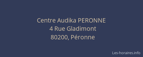 Centre Audika PERONNE
