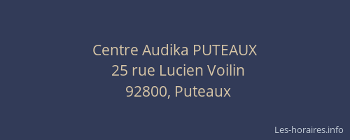 Centre Audika PUTEAUX