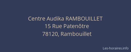 Centre Audika RAMBOUILLET