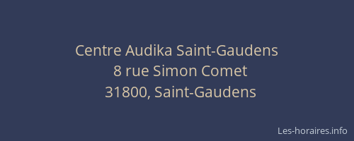 Centre Audika Saint-Gaudens