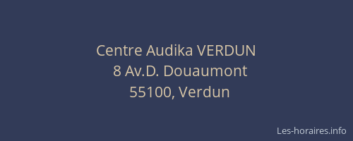 Centre Audika VERDUN
