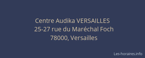 Centre Audika VERSAILLES