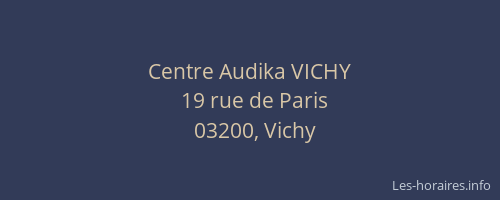 Centre Audika VICHY