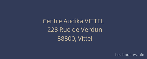 Centre Audika VITTEL