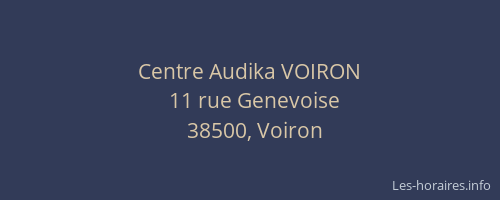 Centre Audika VOIRON
