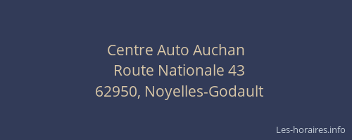 Centre Auto Auchan