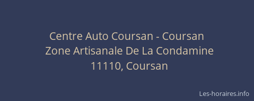Centre Auto Coursan - Coursan