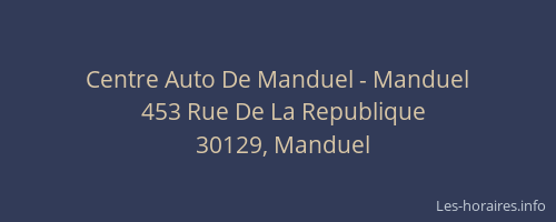 Centre Auto De Manduel - Manduel