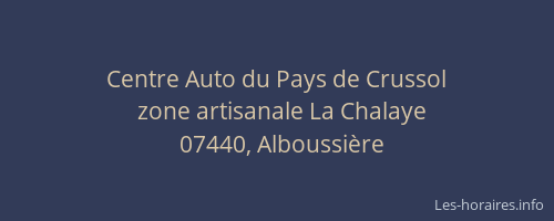 Centre Auto du Pays de Crussol