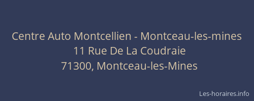 Centre Auto Montcellien - Montceau-les-mines