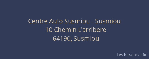 Centre Auto Susmiou - Susmiou