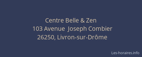 Centre Belle & Zen