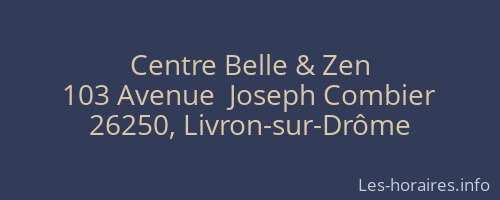 Centre Belle & Zen