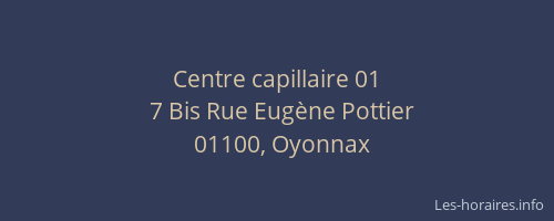 Centre capillaire 01