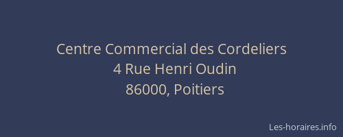 Centre Commercial des Cordeliers