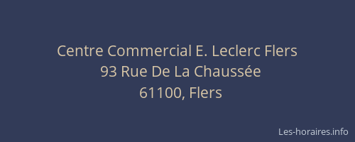 Centre Commercial E. Leclerc Flers