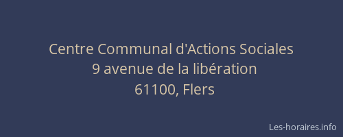 Centre Communal d'Actions Sociales